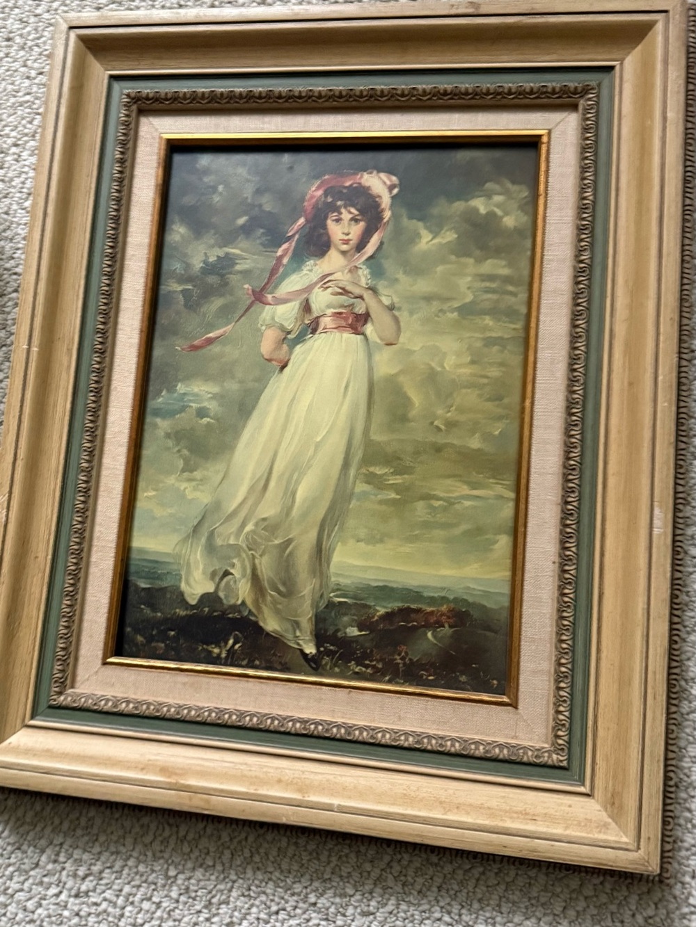 Vintage Framed 'Pinkie' Portrait
Print 17" x 21"
